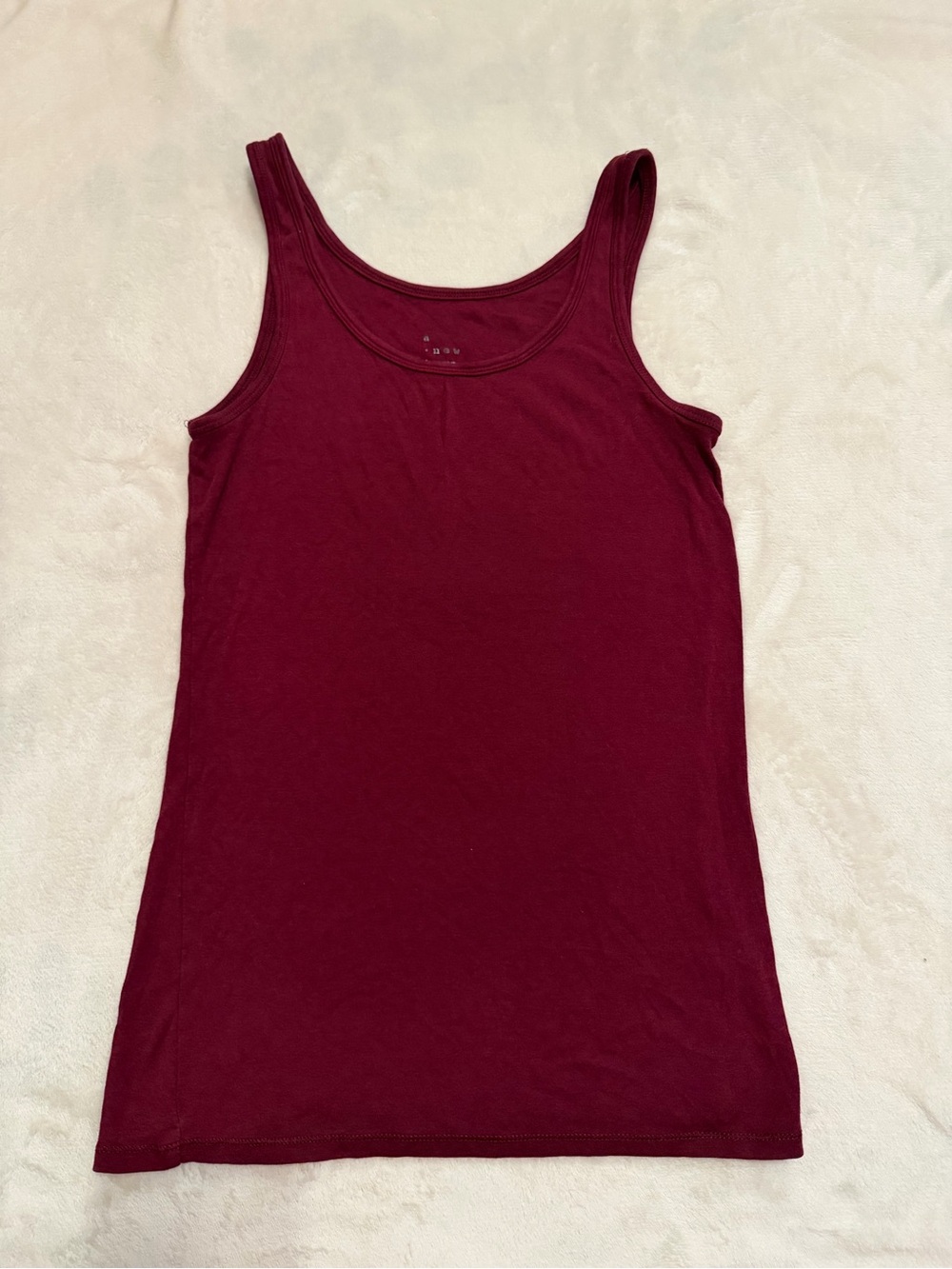 a new day Sleeveless Tank Top - Burgundy